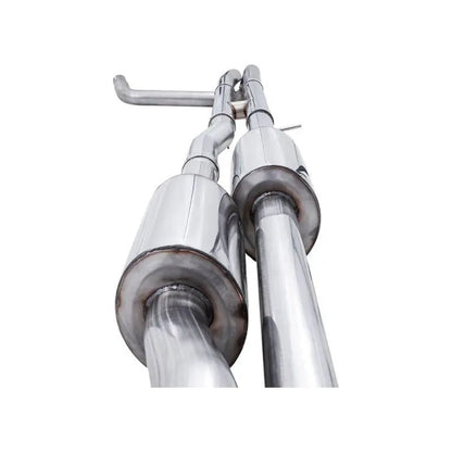 AWE Tuning 4th Gen GM 1500 6.2L 0FG Catback Split Rear Exit (w/ Bumper Cutouts) - Quad Chrome Tips NP Motorsports