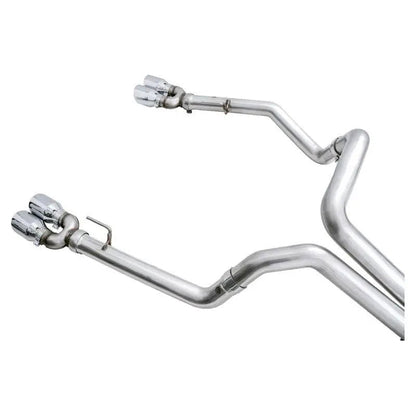 AWE Tuning 4th Gen GM 1500 6.2L 0FG Catback Split Rear Exit (w/ Bumper Cutouts) - Quad Chrome Tips - Get it from Bo