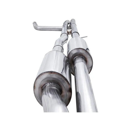 AWE Tuning 4th Gen GM 1500 6.2L 0FG Catback Split Rear Exit (w/ Bumper Cutouts) - Quad Chrome Tips - Get it from Bo