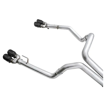 AWE Tuning 4th Gen GM 1500 6.2L 0FG Catback Split Rear Exit (w/ Bumper Cutouts) - Quad Diamond Tips NP Motorsports