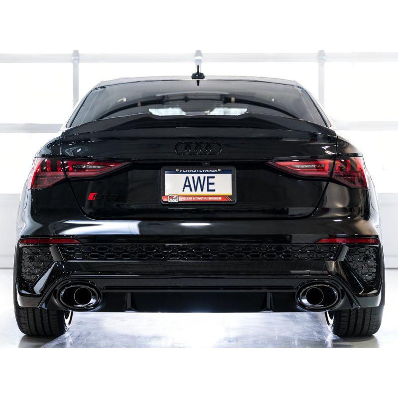 AWE Tuning Audi 22-23 8Y RS3 Cat-Back Track Edition Exhaust System - No Tips NP Motorsports