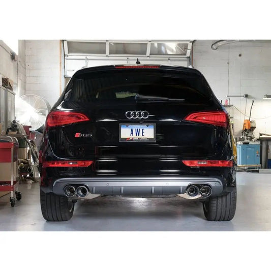 AWE Tuning Audi 8R SQ5 Touring Edition Exhaust - Quad Outlet Chrome Silver Tips - Get it from Bo