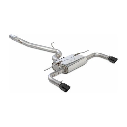 AWE Tuning Audi 8V A3 Touring Edition Exhaust - Dual Outlet Diamond Black 90 mm Tips - Get it from Bo