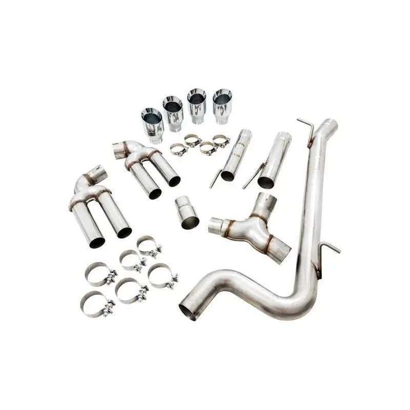 AWE Tuning Audi 8V S3 Track Edition Exhaust w/Chrome Silver Tips 102mm - Get it from Bo