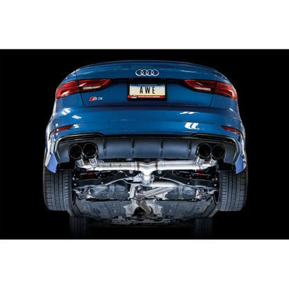 AWE Tuning Audi 8V S3 Track Edition Exhaust w/Diamond Black Tips 102mm NP Motorsports