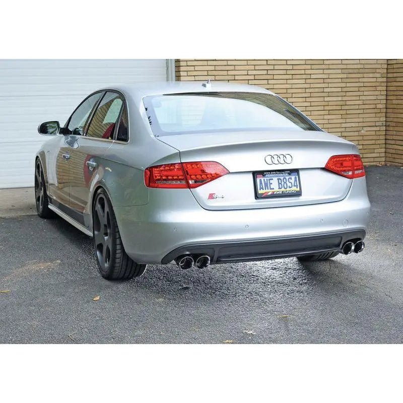 AWE Tuning Audi B8 / B8.5 S4 3.0T Touring Edition Exhaust - Chrome Silver Tips (90mm) - Get it from Bo