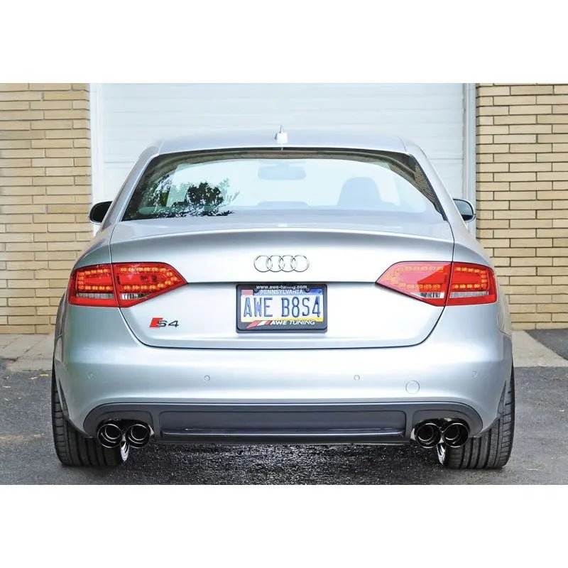 AWE Tuning Audi B8 / B8.5 S4 3.0T Touring Edition Exhaust - Diamond Black Tips (90mm) - Get it from Bo