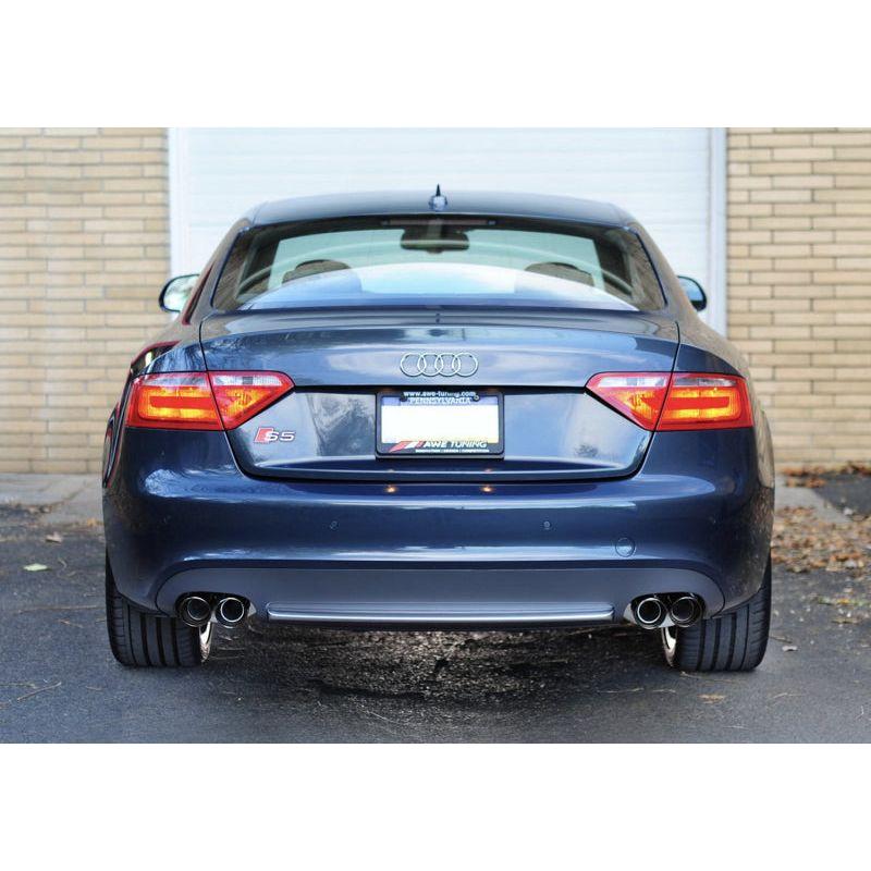 AWE Tuning Audi B8 S5 4.2L Touring Edition Exhaust System - Diamond Black Tips NP Motorsports