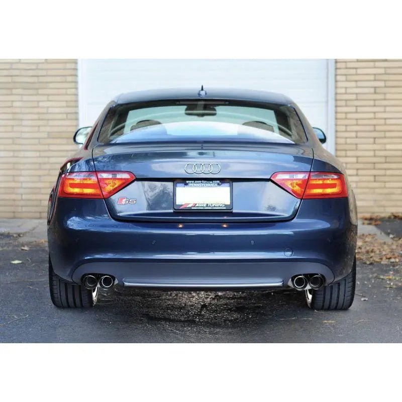 AWE Tuning Audi B8 S5 4.2L Touring Edition Exhaust System - Diamond Black Tips - Get it from Bo