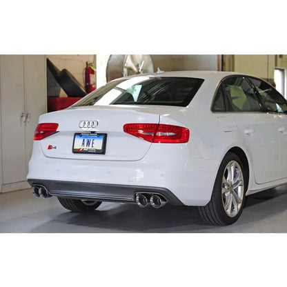 AWE Tuning Audi B8.5 S4 3.0T Track Edition Exhaust - Chrome Silver Tips (102mm) - Get it from Bo