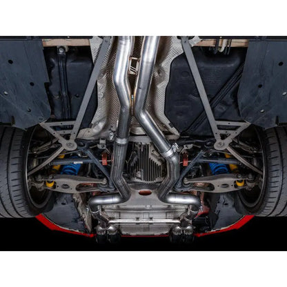 AWE Tuning BMW F8X M3/M4 Track Edition Catback Exhaust - Diamond Black Tips NP Motorsports