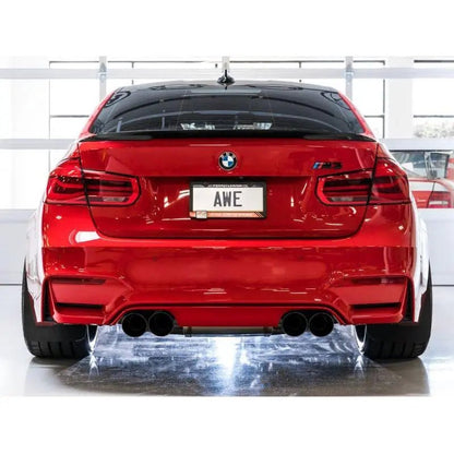 AWE Tuning BMW F8X M3/M4 Track Edition Catback Exhaust - Diamond Black Tips - Get it from Bo