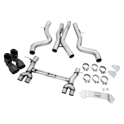 AWE Tuning BMW F8X M3/M4 Track Edition Catback Exhaust - Diamond Black Tips NP Motorsports