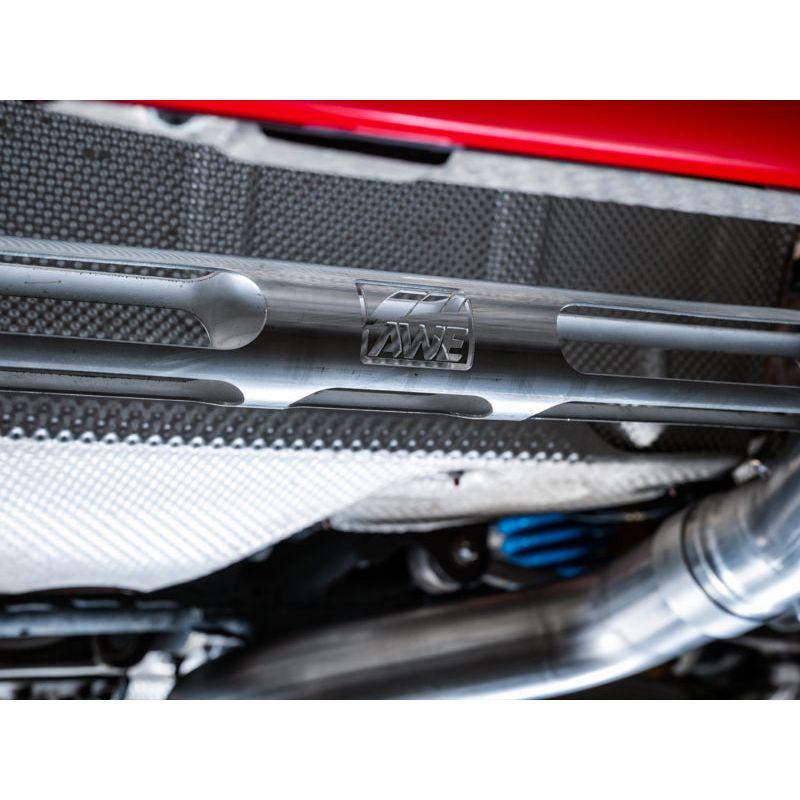 AWE Tuning BMW F8X M3/M4 Track Edition Catback Exhaust - Diamond Black Tips NP Motorsports
