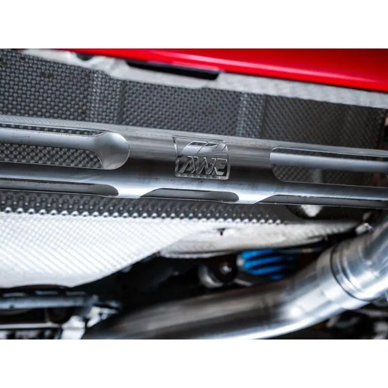 AWE Tuning BMW F8X M3/M4 Track Edition Catback Exhaust - Diamond Black Tips - Get it from Bo