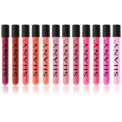 The Wanted Ones - 12 Piece Lip Gloss Set with Aloe Vera and Vitamin E SHANY