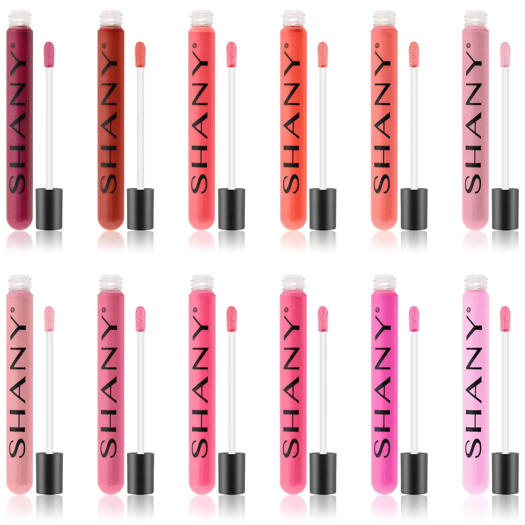 The Wanted Ones - 12 Piece Lip Gloss Set with Aloe Vera and Vitamin E SHANY