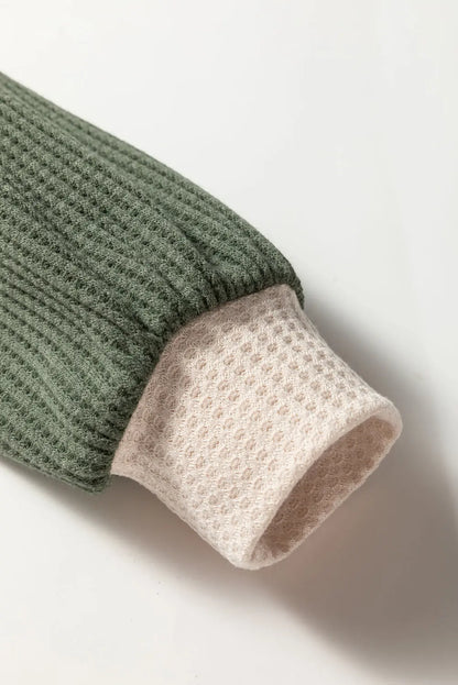 Peyton Block Raglan Sleeve Top