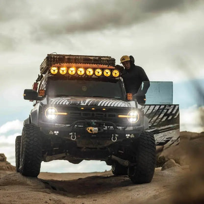 KC HiLiTES Gravity Titan LED Light Bar - 50in. (8-Light) Dunes 2 Dezert SXS
