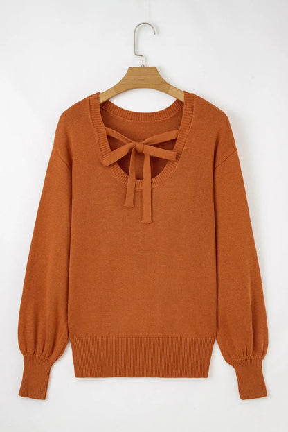Abigail Trim Drop Shoulder Sweater