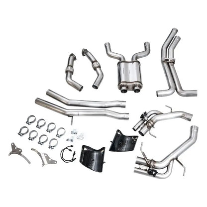AWE Tuning 21-23 Audi C8 RS6/RS7 SwitchPath Cat-back Exhaust - Diamond Black Tips NP Motorsports