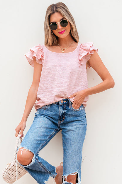 Katelyn Textured Bow Knot Blouse