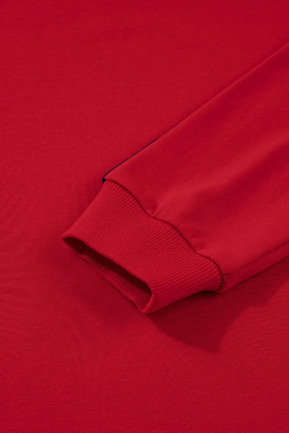 Seramya Striped Detail Varsity Sweatshirt