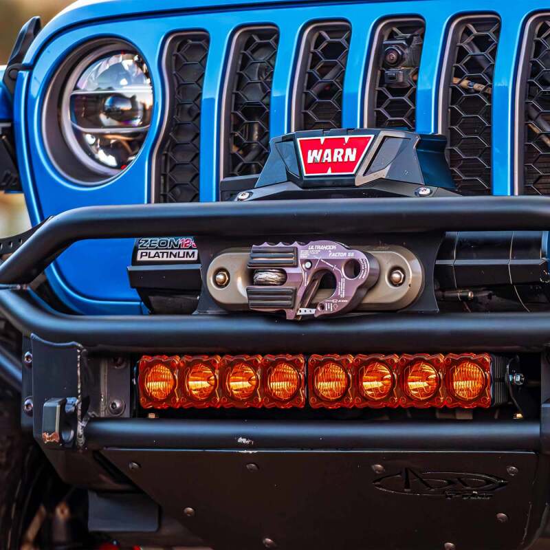 KC HiLiTES FLEX ERA LED Light Bar 10in. Light Shield - Amber (SHIELD ONLY) Dunes 2 Dezert SXS