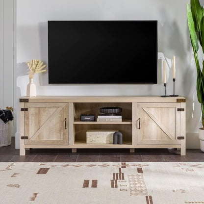 Georgetown Modern Farmhouse 70-Inch TV Stand White Oak