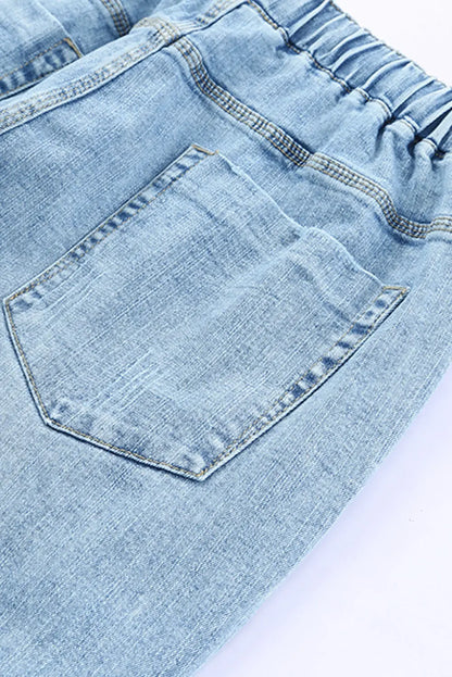 Aileen Gather Distressed Jogger