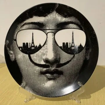 Ceramic Italian Face Hanging Plate Wall Decoration European Get it from Bo