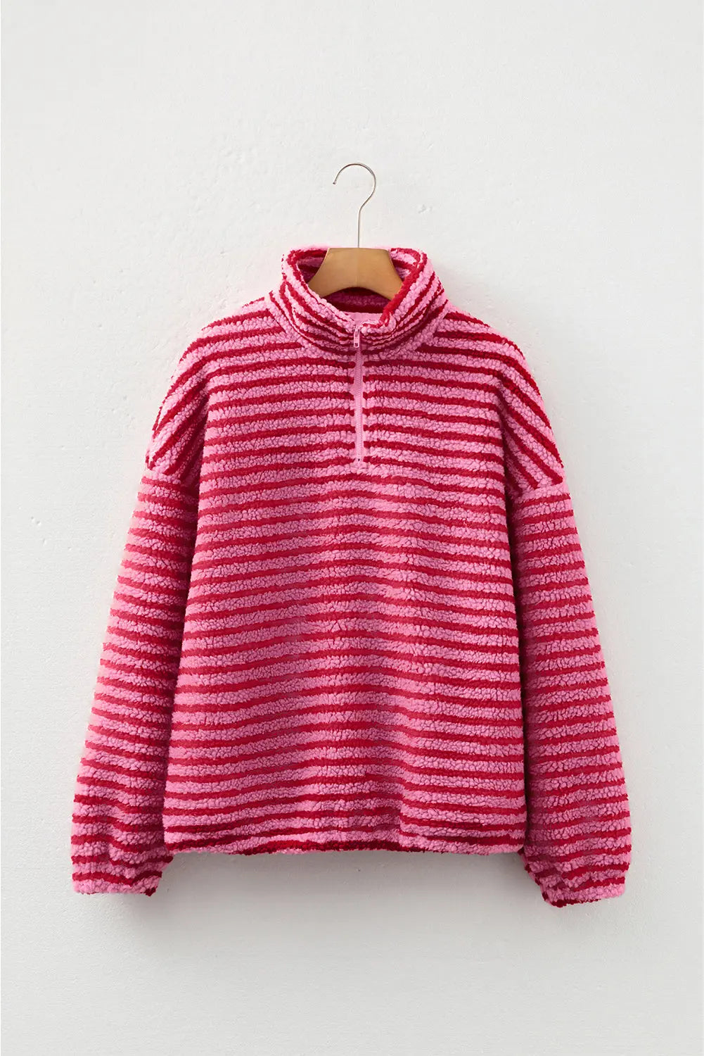 Camila Zip Fleece Oversize Sweatshirt