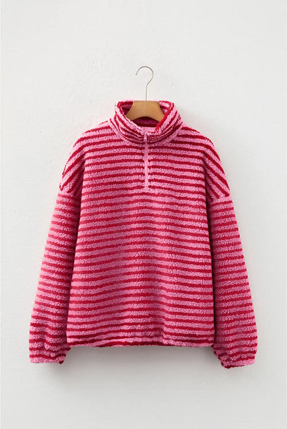 Camila Zip Fleece Oversize Sweatshirt