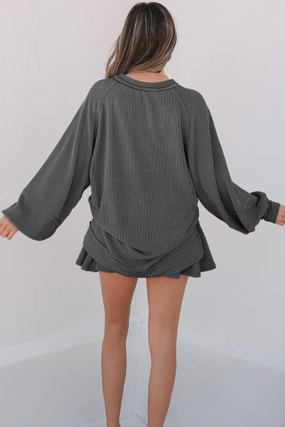 Scarlett Corded Lantern Sleeve Top