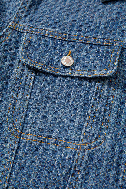 Rosalyn Flap Textured Down Jacket