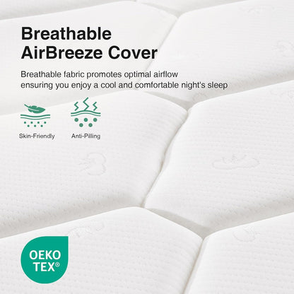 Twin Hybrid Mattress With Medium Support For Bedroom