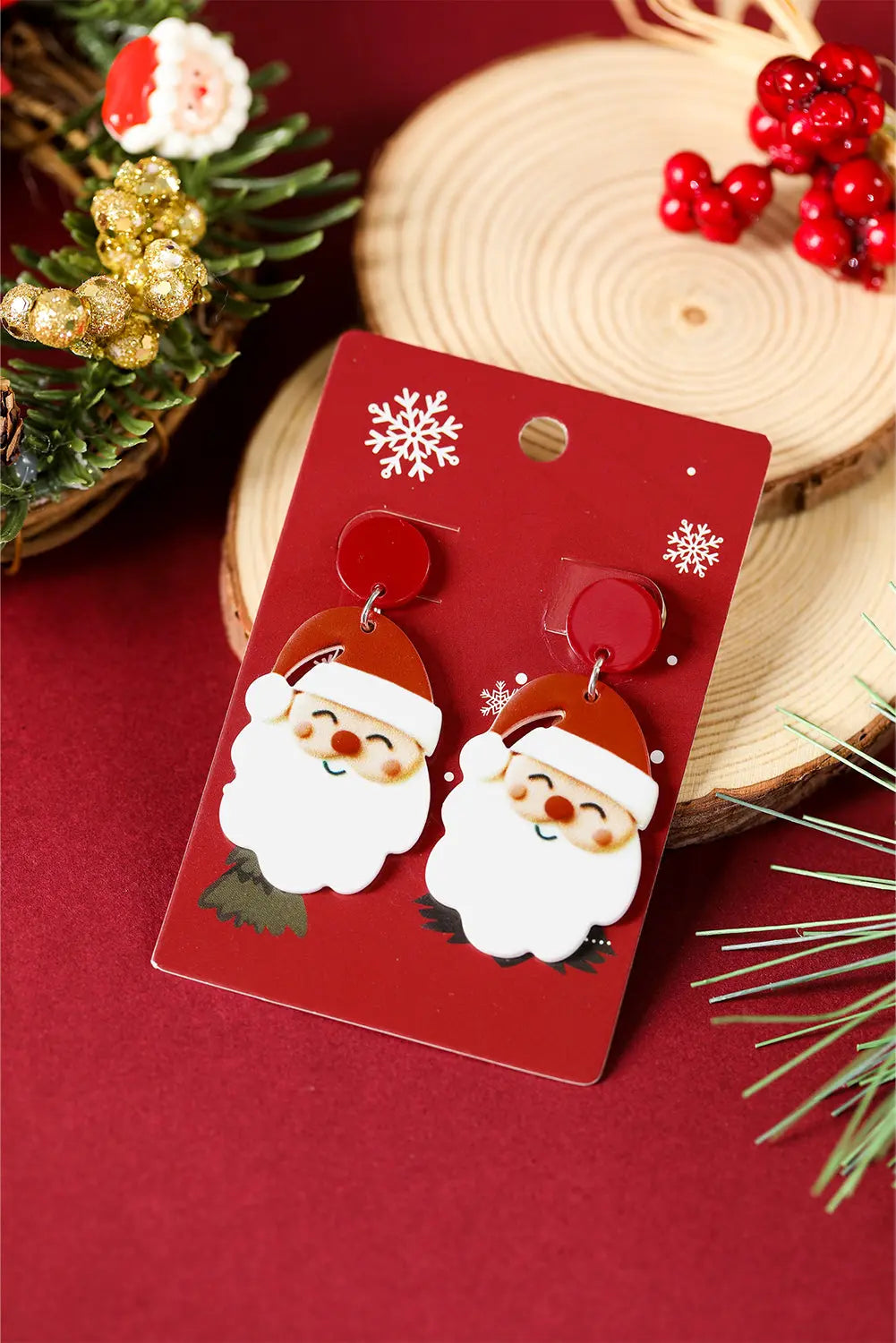 Violeta Father Christmas Dangle Earrings