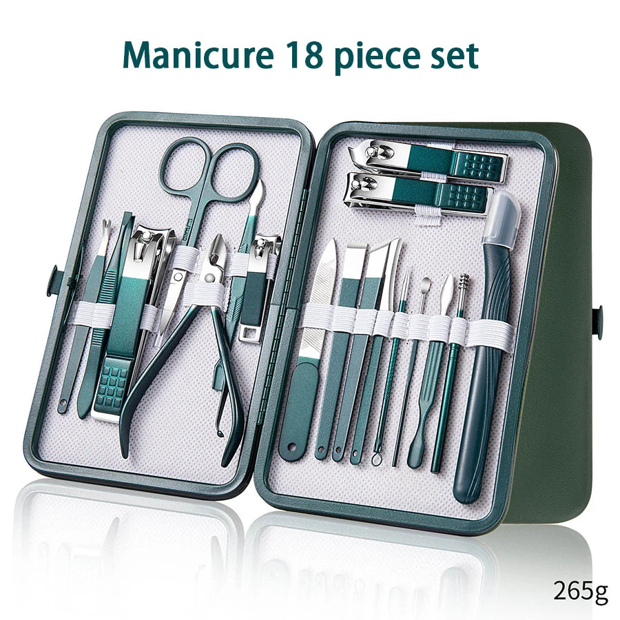 6-9 Pcs Manicure Set with Leather Case Professional