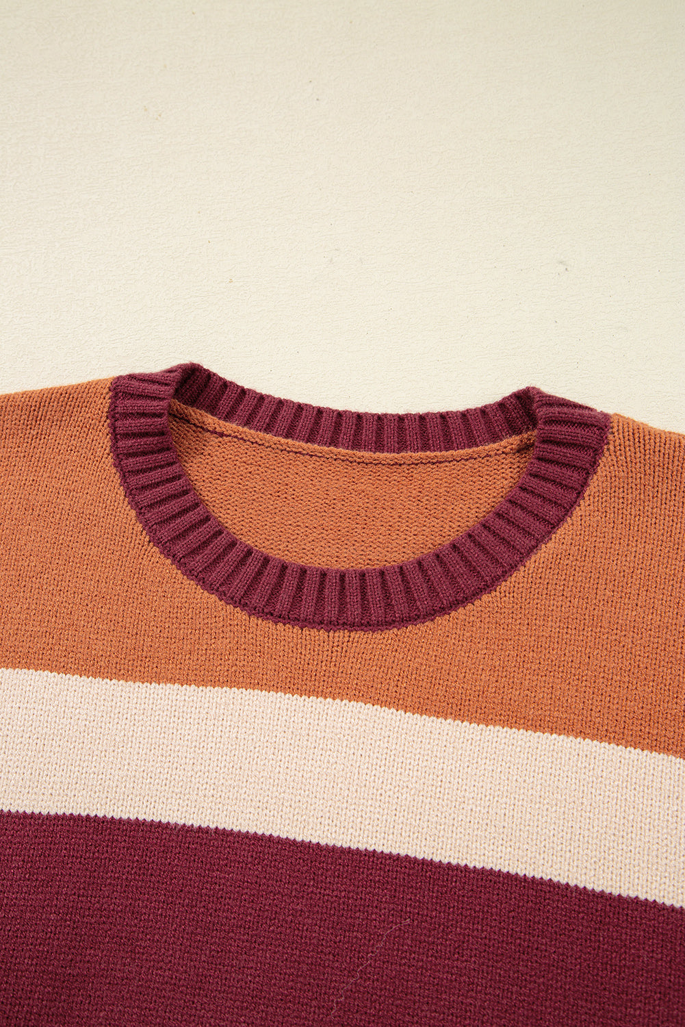 Noelle Checkered Knitted Sweater Threaded Pear