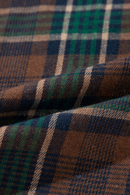 Elizabeth Plaid Print Chest Shirt