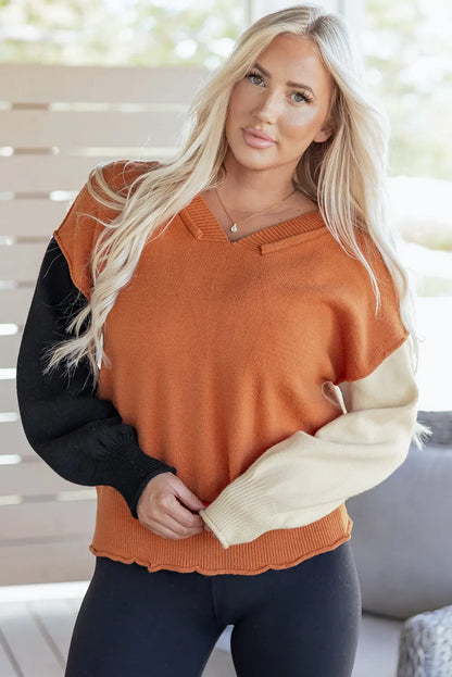Abigail Edge Bubble Sleeve Sweater