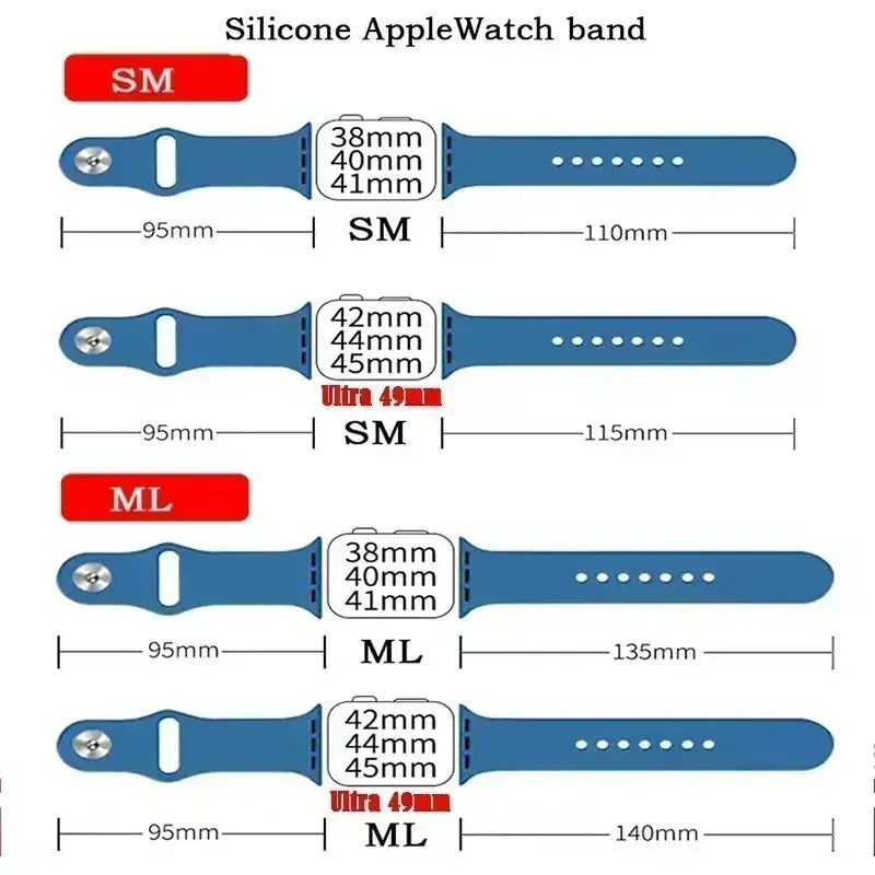 Apple Watch Band Strap Soft Silicone All Sizes Get it from Bo