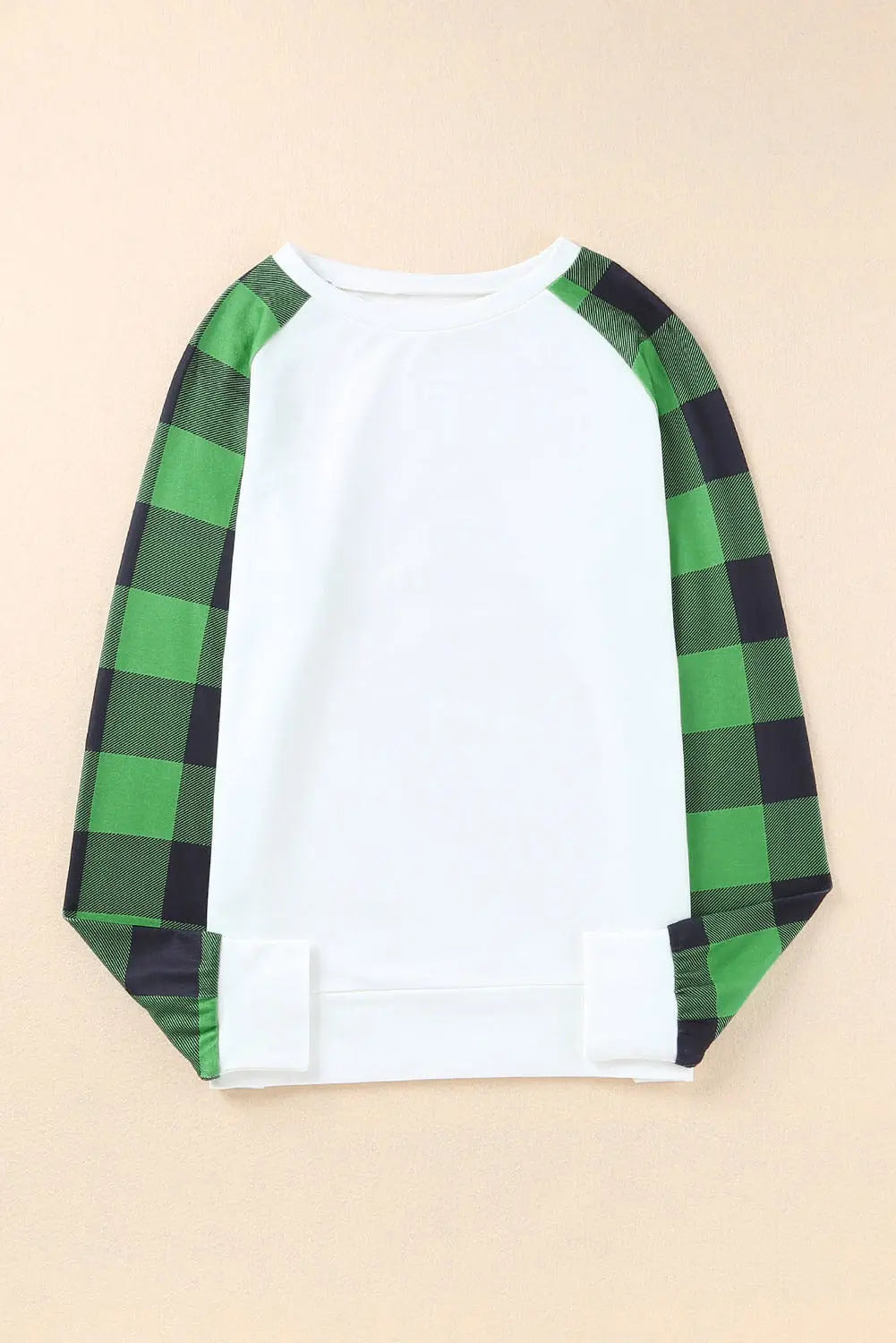 Aria Plaid Long Sleeve Sweatshirt