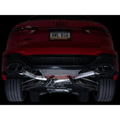 AWE Tuning 21-23 Audi C8 RS6/RS7 SwitchPath Cat-back Exhaust - Diamond Black Tips NP Motorsports