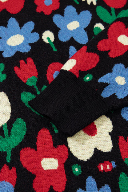 Zariah Print Short Cardigan Sweater