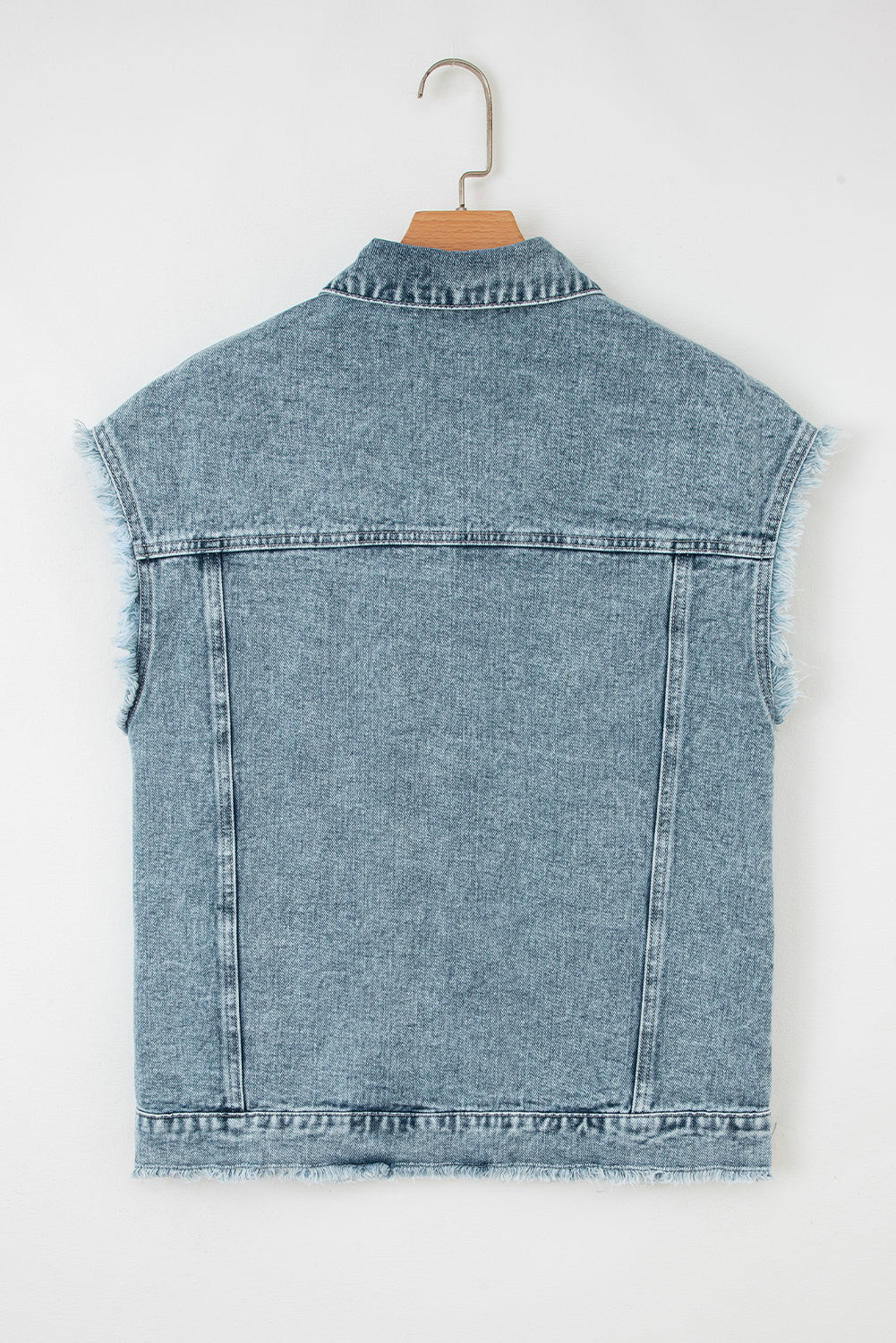 Evelyn Flap Frayed Detail Vest