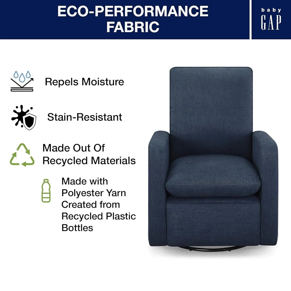 Babygap Cloud Recliner Sailor Livesmart Evolve Fabric - Get it from Bo