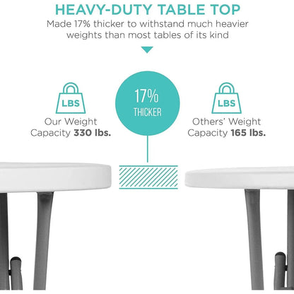 Bar Height Folding Table Indoor Outdoor Patio Table - Get it from Bo
