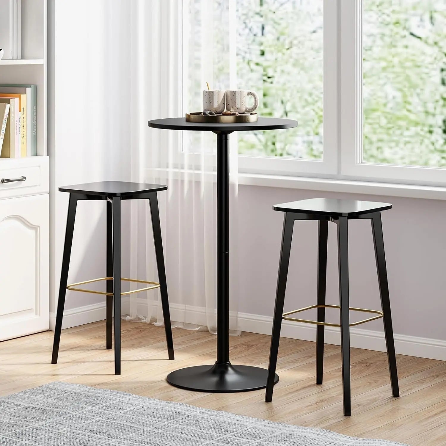Bar Table Convertible Height Twenty Four Inch RoundTop Surface - Get it from Bo