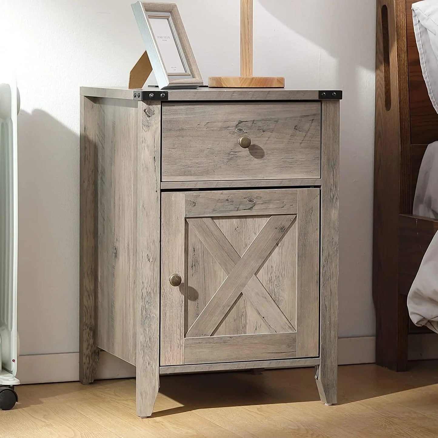 Barnwood Rustic Nightstand, Grey - Get it from Bo